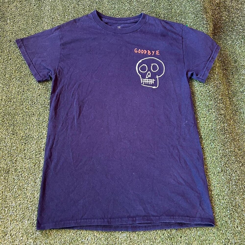 Unbranded Men's Navy and Blue T-shirt